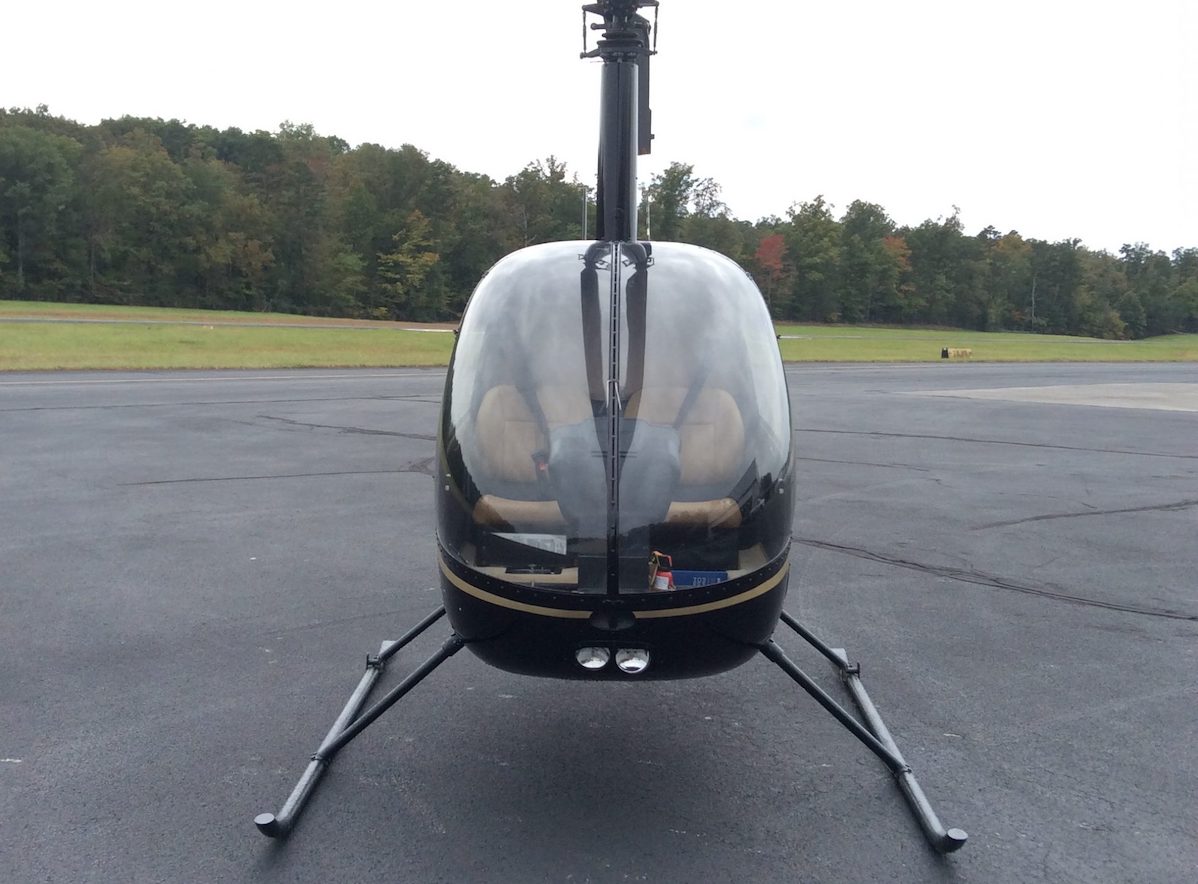 Front view of R22 Beta II VFR Aircraft
